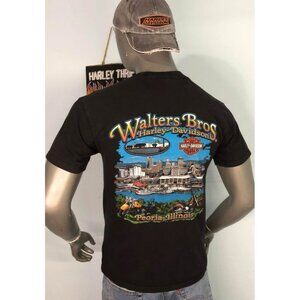 VTG 2002 Harley-Davidson T-shirt Medium Men PEORIA, ILLINOIS